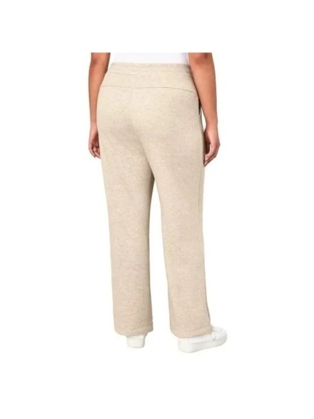NWT Mondetta Women's L Beige Fleece Lined Pants Straight Leg  C0632